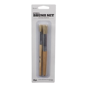 3/8 in. and 3/4 in. Stencil Brush Set (2-Piece)
