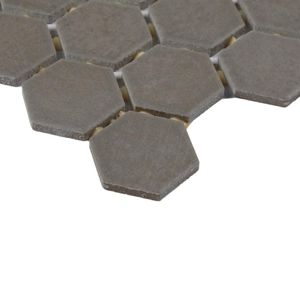 Marazzi Moroccan Concrete Gray 11 in. x 10 in. Glazed Ceramic