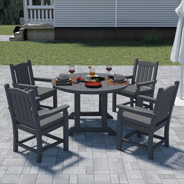 Round plastic garden table and chairs sales