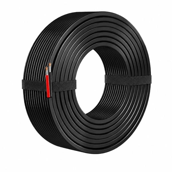 16 Gauge 2 Conductor Stranded PVC Electrical Wire 30 Ft Tinned Copper 600V IP68 Flexible Low Voltage
