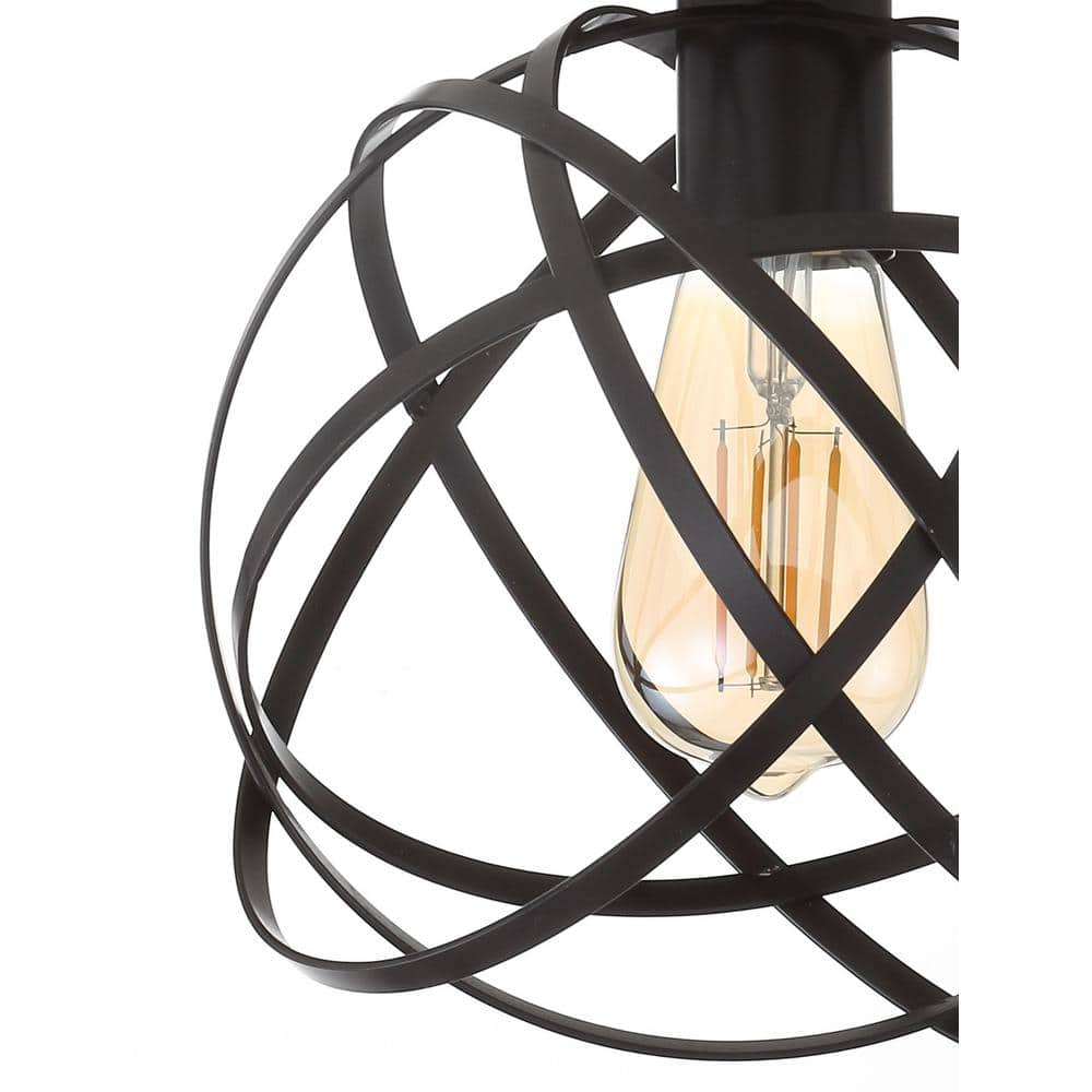 Alba 8.5" Oil Rubbed Bronze Orb LED Flush Mount
