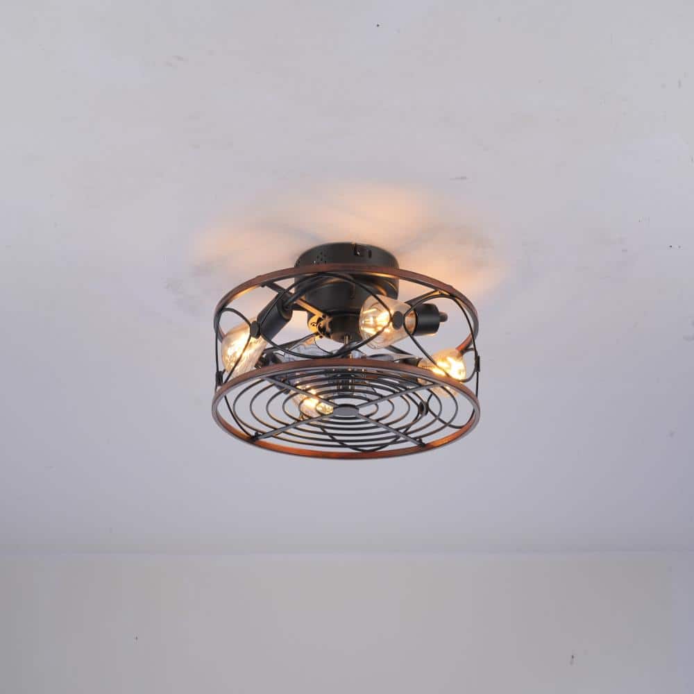 20 in. Black Mounting Type Caged Reversible DC MotorCeiling Fan with Remote Control Dimmable price history on PriceWatchPro