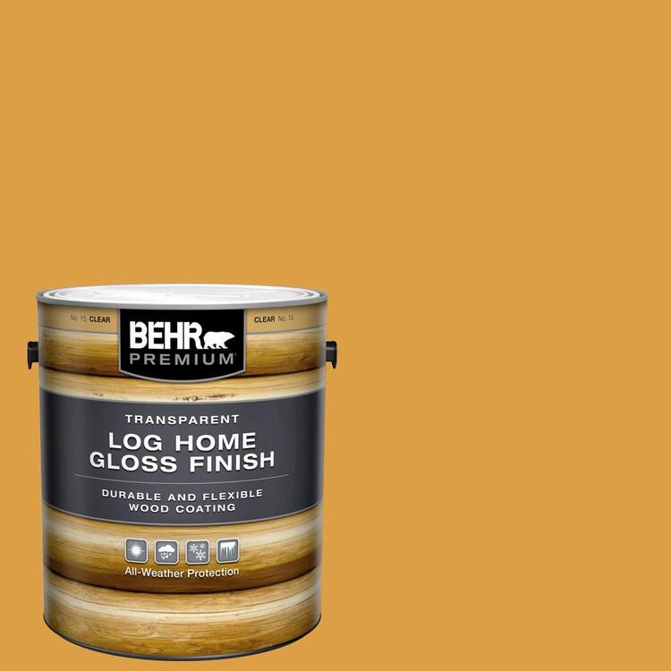 BEHR PREMIUM 1 gal. Clear Gloss Finish Log Home