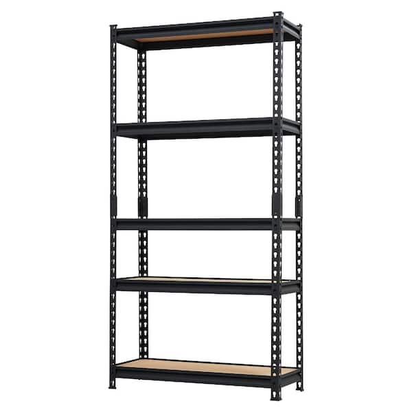 30"W x 12"D x 60"H 5 Tiers Heavy Duty Garage Shelves, Adjustable Metal Storage Shelving Unit, 2000 LBS Capacity