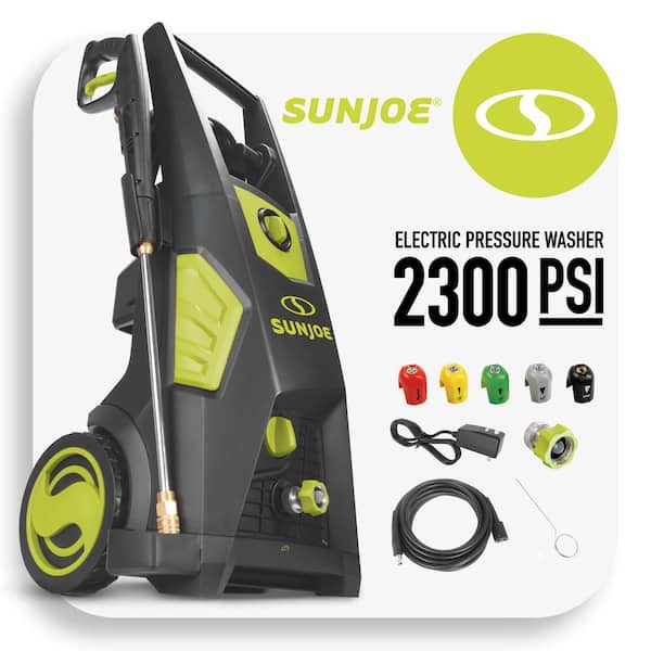 Sun Joe 2000 PSI 1.09 GPM 13 Amp Brushless Induction Cold Water Corded Electric Pressure Washer with Brass Hose Connector