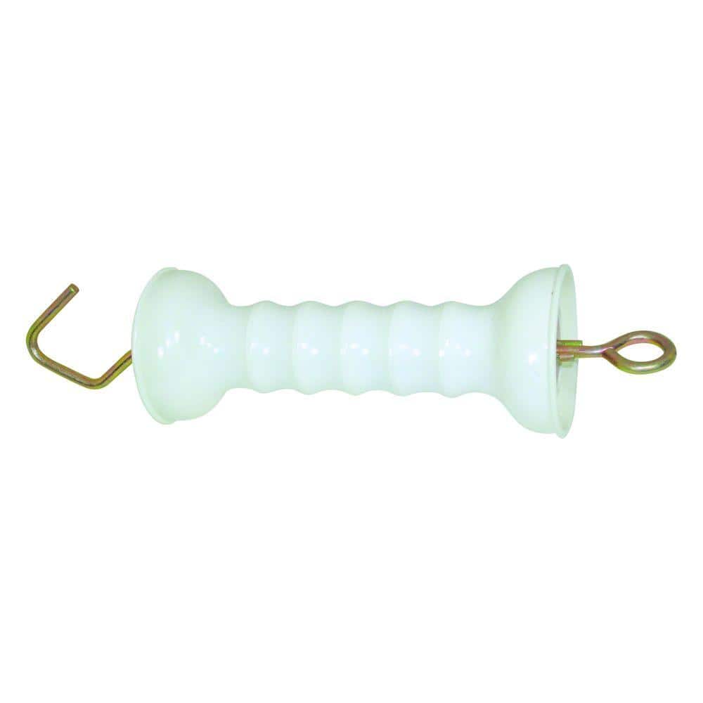 White Plated Heavy-Duty Gate Handle