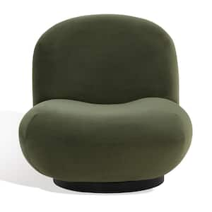 Stevie Olive Green/Black Accent Chair