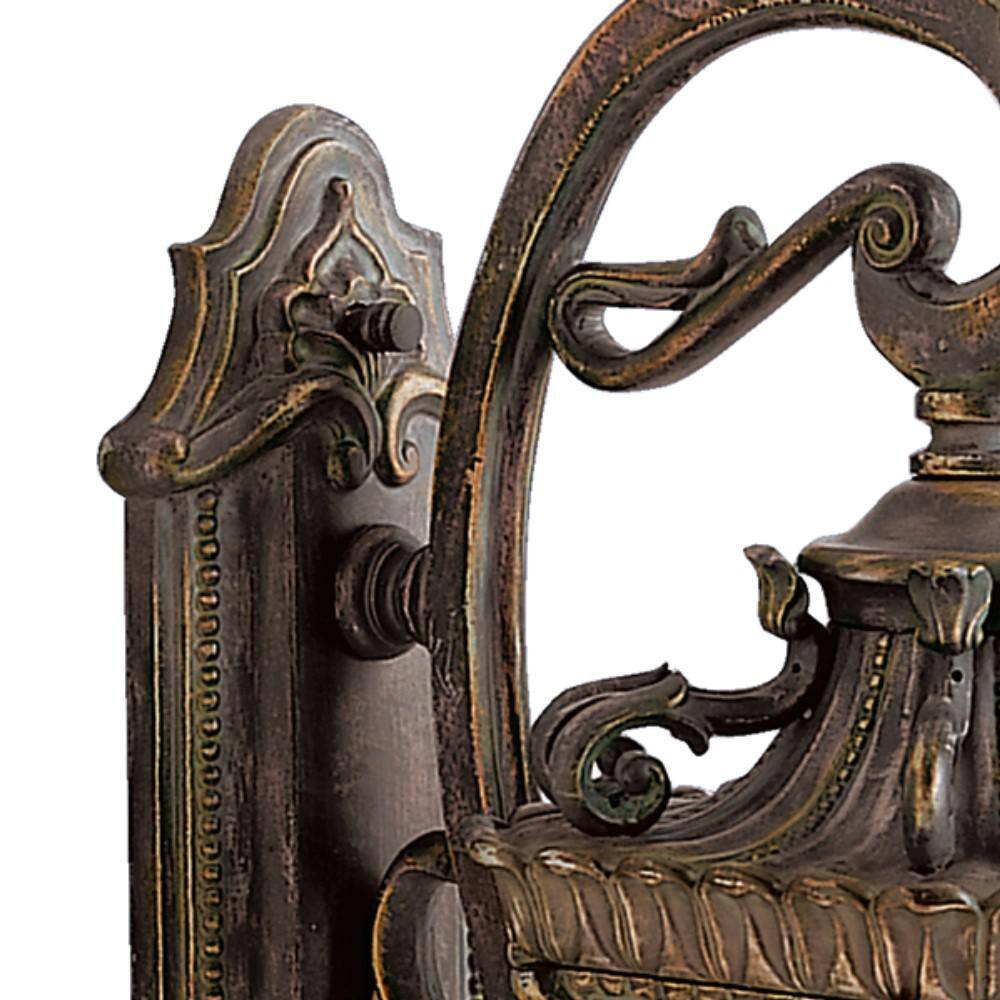 Bronze and Black 24" Traditional Lantern Wall Light