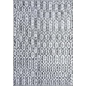 Allegra 8 ft. X 10 ft. Grey/Ivory/Denim Geometric Indoor Area Rug