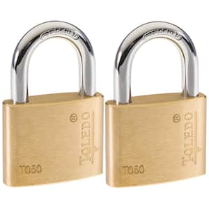 Brass Keyed Padlock (2-Pack)