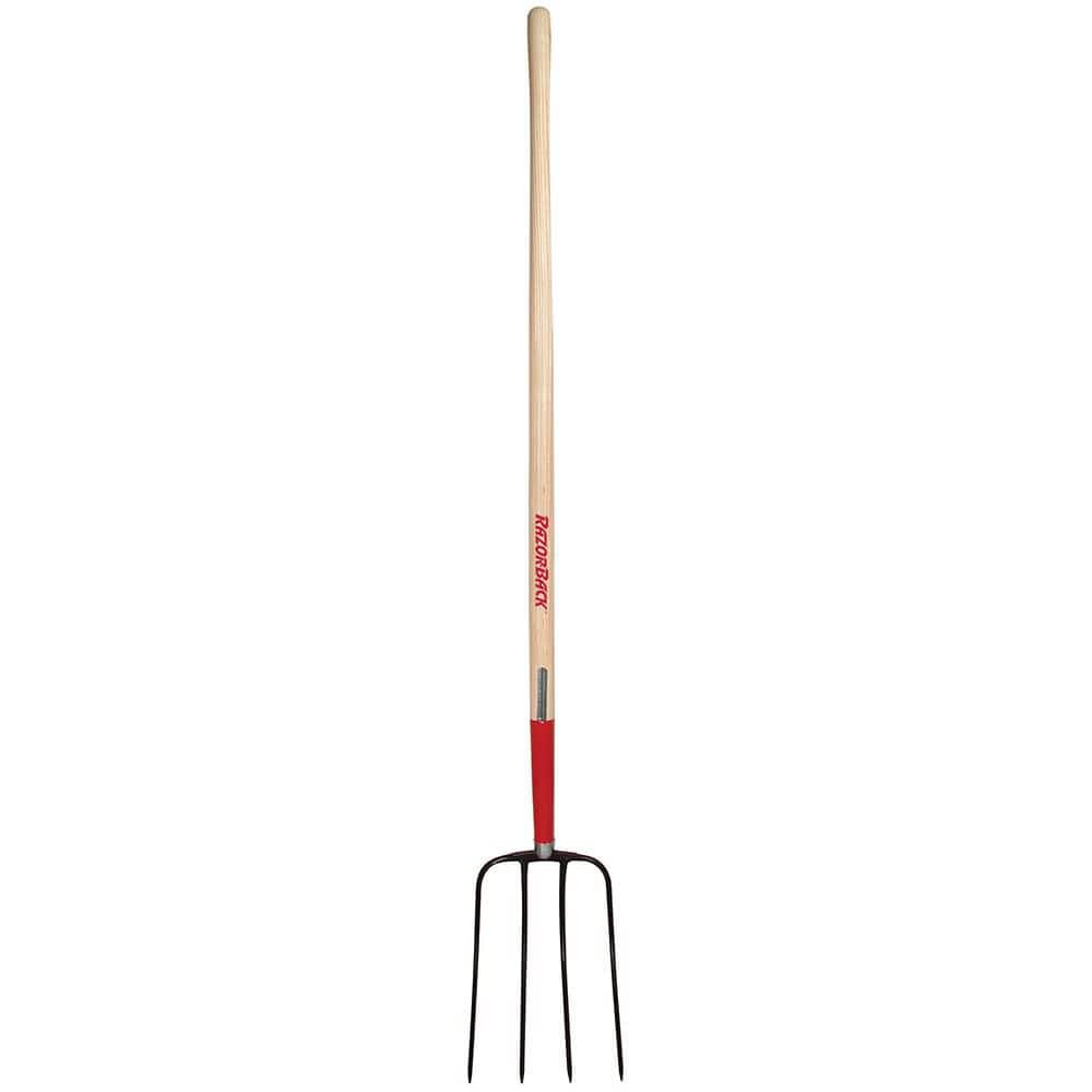 Razor-Back 4-Oval Tine Manure Fork