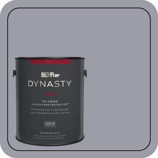 BEHR DYNASTY 1 gal. #BNC-09 Heather Gray Flat Exterior Stain-Blocking Paint & Primer