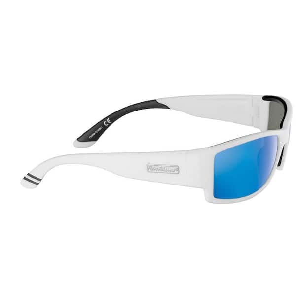 Flying Fisherman Razor Polarized Sunglasses Matte in White Frame