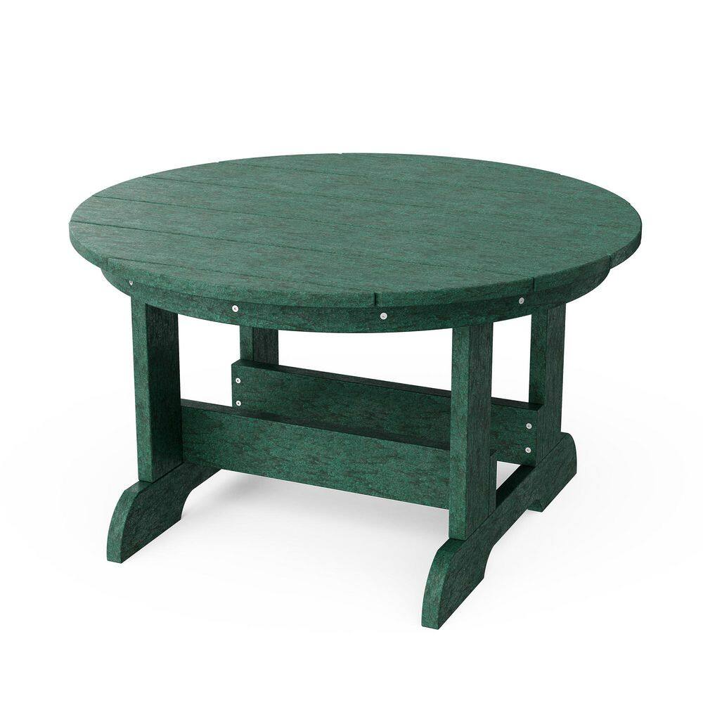 Heritage 31.5 in. Turf Green Round HDPE Plastic Outdoor Conversation Table price history on PriceWatchPro