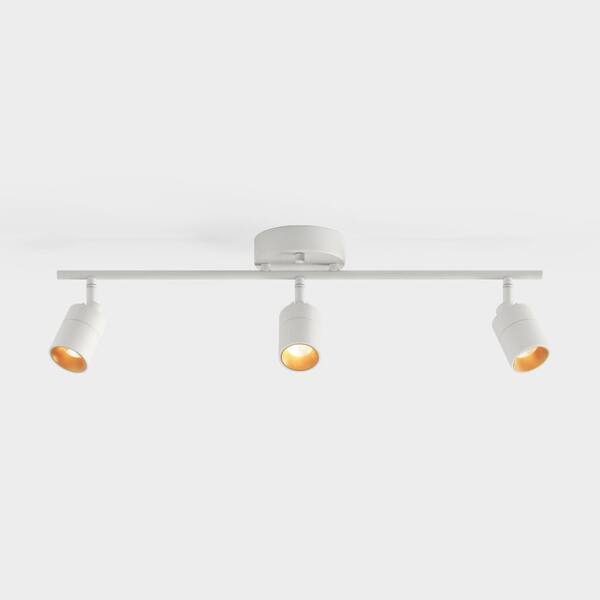 ICE KS2 LITE 中古品 2TH 500W 100-240V Vidalite Shura 3-Light White Integrated LED Track Light with