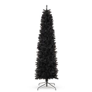 6 ft. Black Unlit Pencil Artificial Christmas Tree