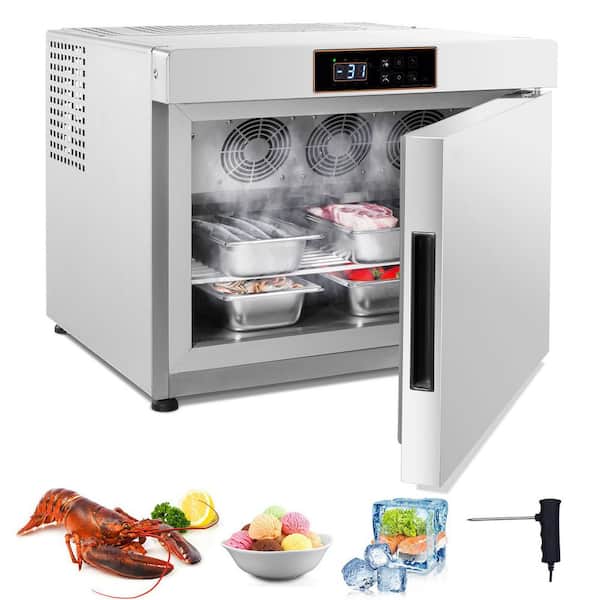 Commercial Blast Freezer, 32 L / 1.1 cu. ft. Blast Chiller with 4 1/3 Trays, Cooling and Freezing Modes, Stainless Steel