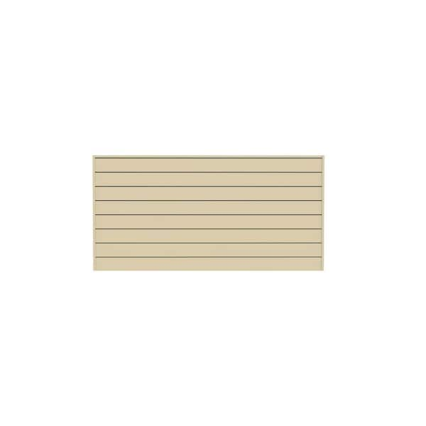 Home 6 in. x 8 ft. x 4 ft. Heavy Duty PVC Slatwall Organizer Panel Set in Sandstone