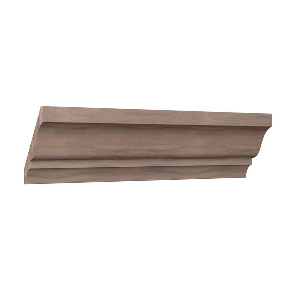 96" Walnut Solid Wood Crown Molding