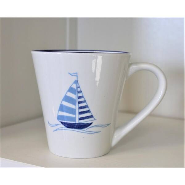 Euro Ceramica Ahoy 4-PieceAssorted Mug Set AHO-86728M - The