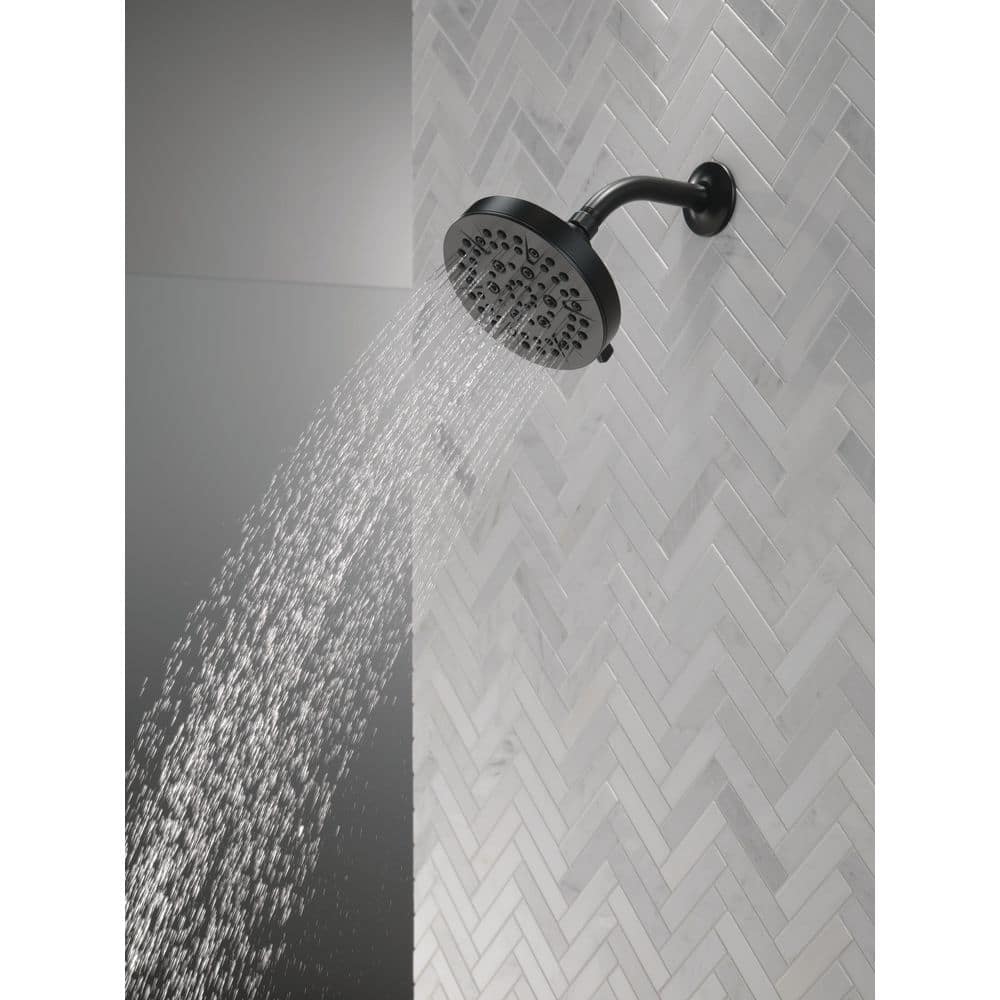 Matte Black Multi-Function Wall Mounted Shower Head
