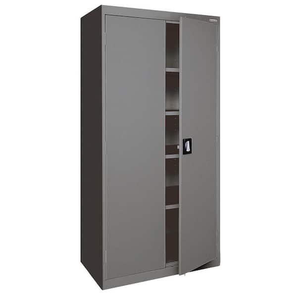 Sandusky Elite Series Steel Freestanding Garage Cabinet in Charcoal (36 in. W x 78 in. H x 18 in. D)