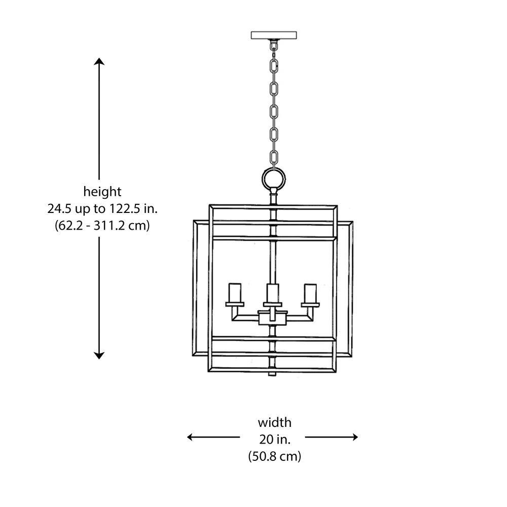 Bronze Cage Plug-in Pendant Light, 20-inch