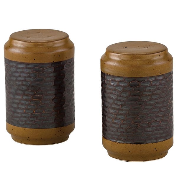 Brown Rustic Salt and Pepper Shaker