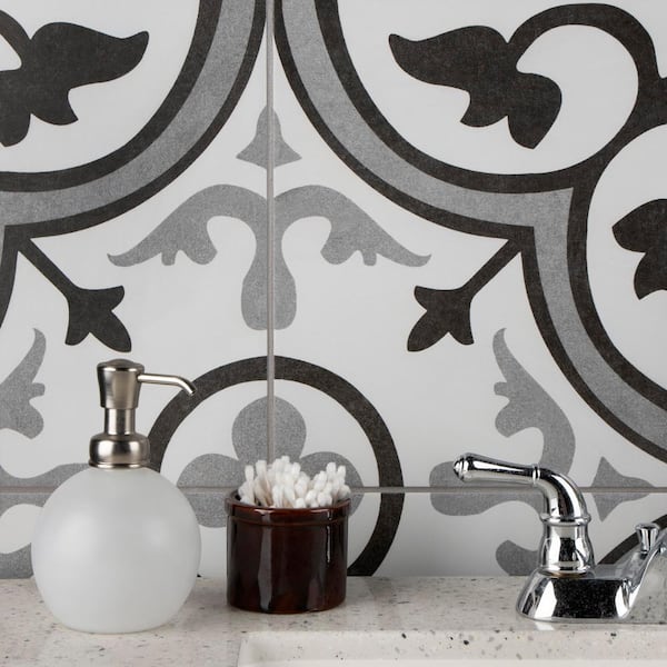 Merola Tile Amberes Classic II 13 in. x 13 in. Ceramic Floor and Wall Tile (15.85 sq. ft./Case) Merola Tile Amberes Classic II 13 in. x 13 in. Ceramic Floor and Wall Tile (15.85 sq. ft./Case)