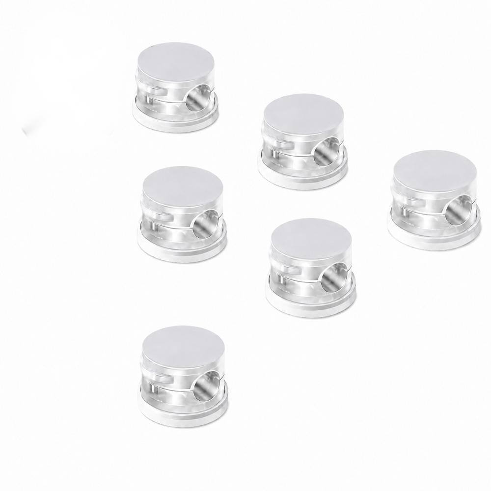 9 Pack Spring-Lock Rotating Cable Organizer Clips for Charging Cords, USB and HDMI Cable Management, Clear
