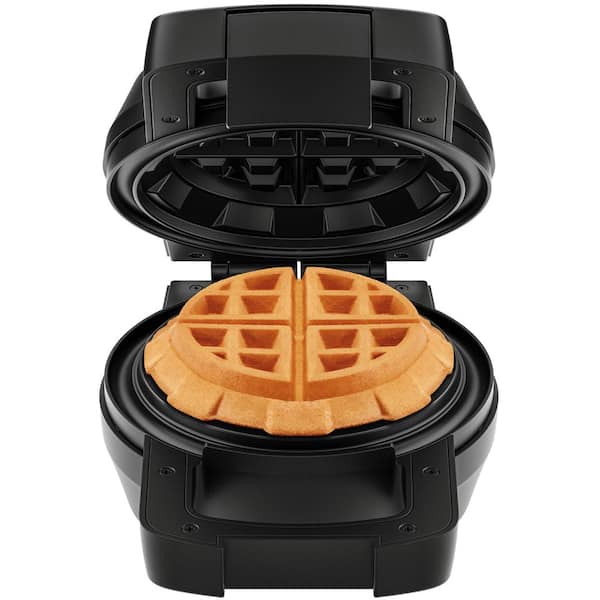 Chefman Belgian Deep Stuffed Waffle Maker, Stainless SteelMess-Free Moat, 5 in. Dia with Dual-Sided Heating Plates