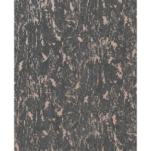 Milan TextuRed Plain Charcoal/Rose Gold Paper Peelable Roll (Covers 56 sq. ft.)