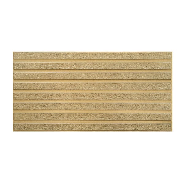 Falkirk Retro 3D VI 3-1/6 ft. x 1-3/5 ft. Yellow PVC Decorative Wall Paneling, Waterproof, Easy to Install, 5-Pack