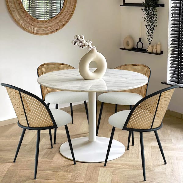 LAOTIES Side Chair in Beige (Set of 4)