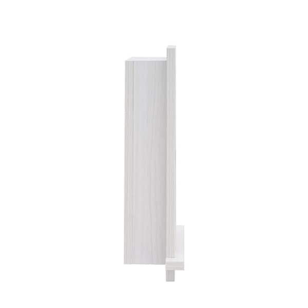 14.37 in. W x 4.8 in. D x 18.27 in. H Wood Recessed Decorative Bathroom Storage Wall Cabinet in White