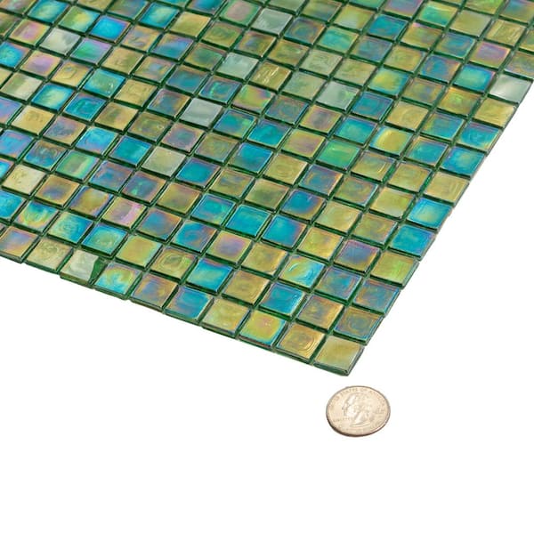 Apollo Tile Skosh Glossy Emerald Green 11.6 in. x 11.6 in