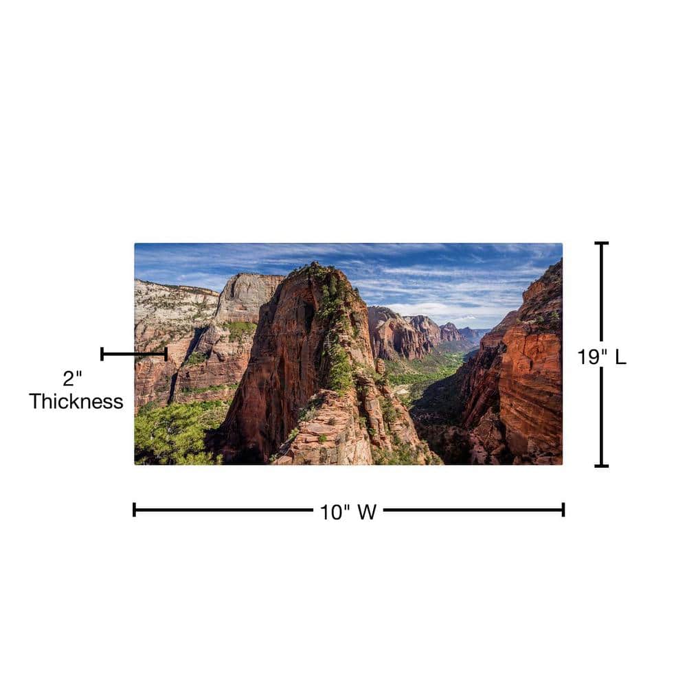 Angels Landing Framed Canvas Print in Natural Landscape, 15" x 20"