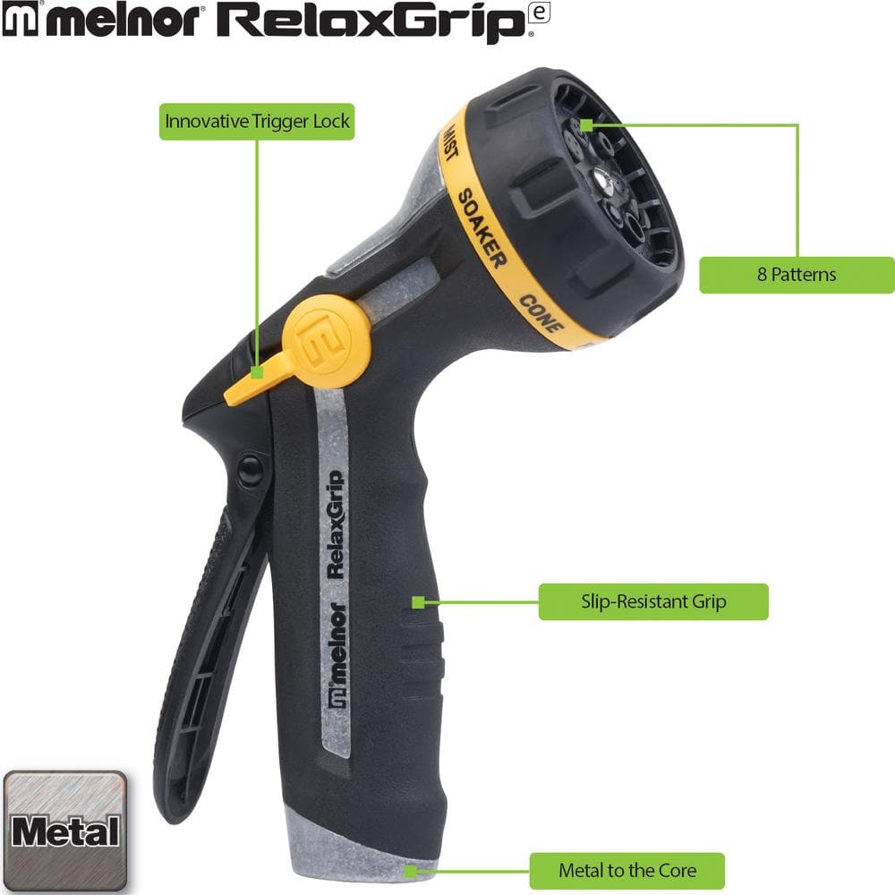 Melnor Rear-Trigger 8-Pattern Adjustable Nozzle 471-173
