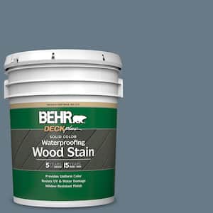 5 gal. #N490-5 Charcoal Blue Solid Color Waterproofing Exterior Wood Stain