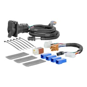 Custom Vehicle-Trailer Wiring Harness, 7-Way RV Blade, Select Pathfinder, JX35, QX60, OEM Tow Package Required