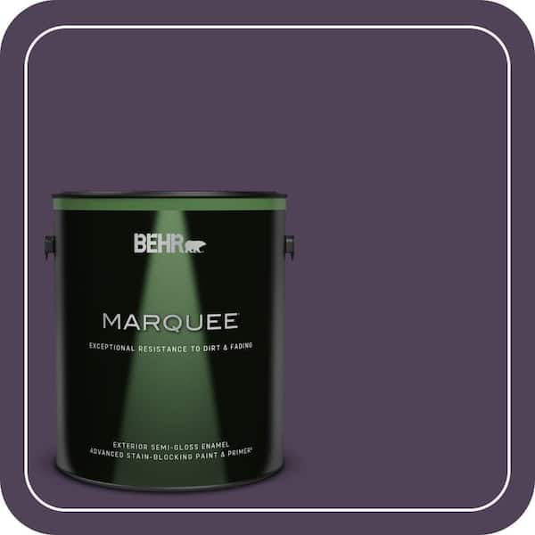 BEHR MARQUEE 1 gal. #S-H-660 Blackberry Harvest Semi-Gloss Enamel Exterior Paint & Primer