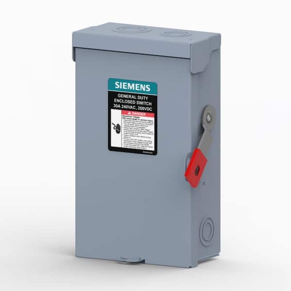 Siemens General Duty 30 Amp 3-Pole 240-Volt Non-Fusible Indoor Max Series Safety Switch