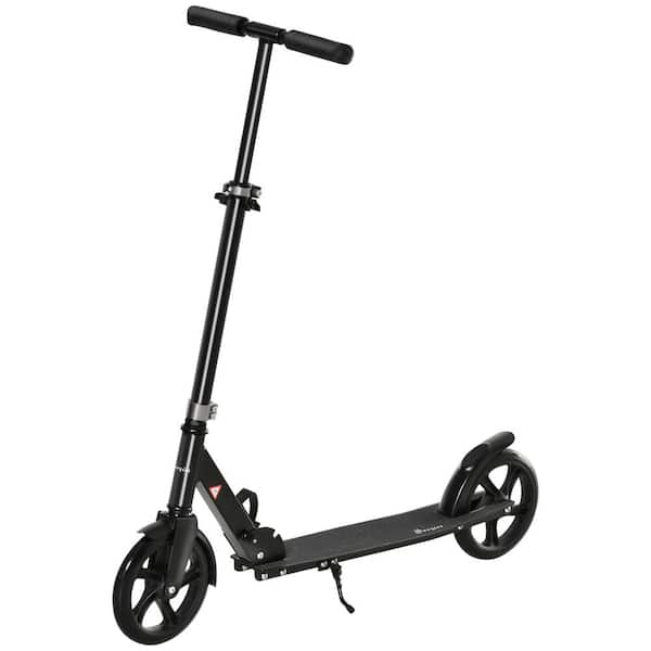 Soozier Folding Kick Scooter for 12-Years and Up for Adults and Teens, Push Scooter with 3-Level Height Adjustable Handlebar