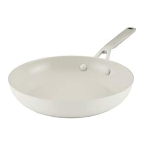 Hard Anodized Ceramic 10 in. Aluminum Nonstick Frying Pan, in Porcelain White