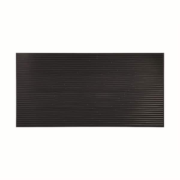Fasade 96 in. x 48 in. Bamboo Decorative Wall Panel in Black