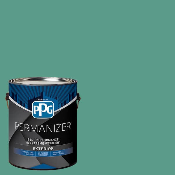 PERMANIZER 1 gal. PPG1140-5 Derby Green Flat Exterior Paint