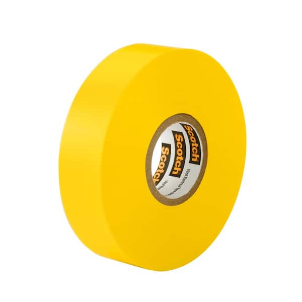 10 Rolls Yellow Vinyl PVC Electrical Tape 3/4" x 66' Adhesive Free Shipping 
