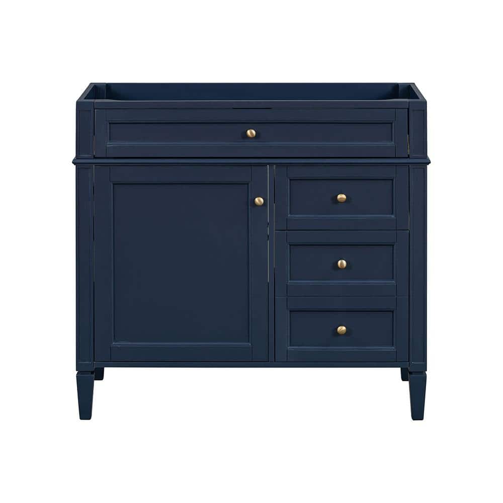 36 in. W x 18 in. D x 33 in. H Bath Vanity Cabinet without Top in Blue with
