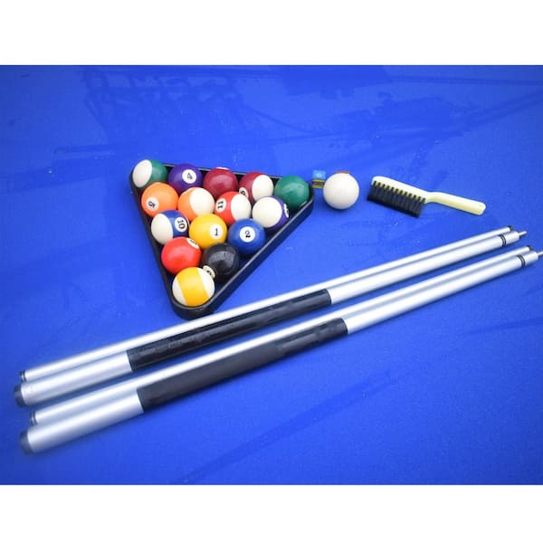 Hathaway Hustler 8 ft. Pool Table with Blue Felt, Internal Ball