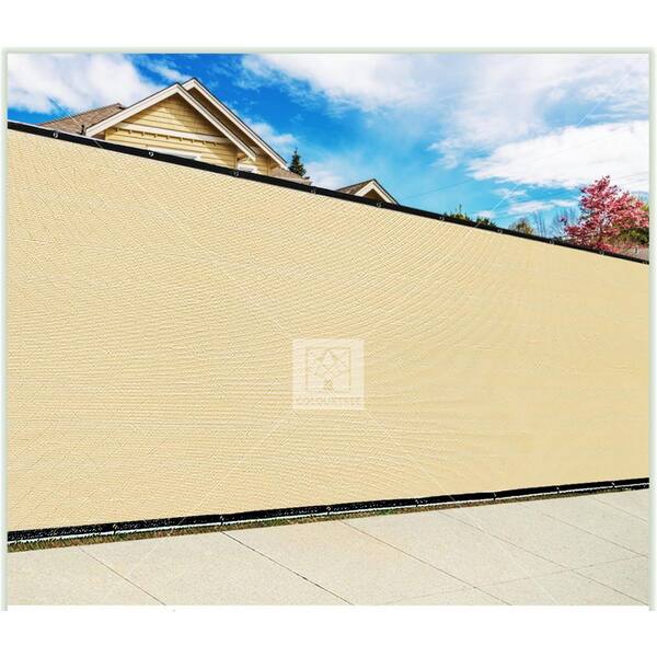 thumbnail image 2 of 6ft X 50ft Green Privacy Fence Screen Windscreen Mesh Tarp With UV Protection & Zip Ties 2 of 6